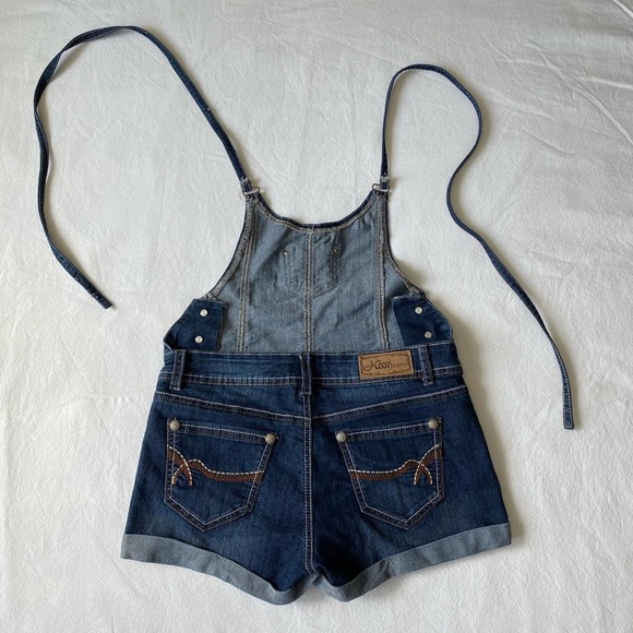 Missi Jeans Blue Short Denim Overalls - Picture 2 of 3